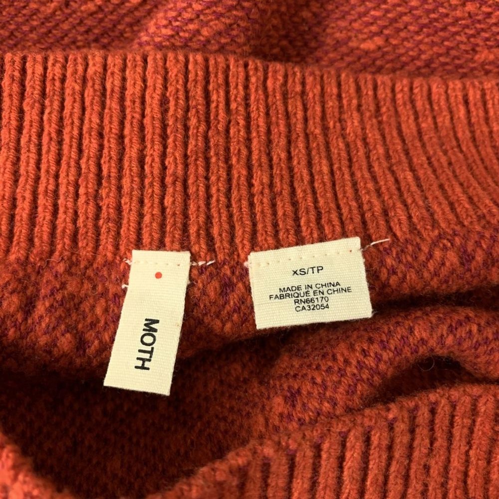 Anthro Moth Wool Blend Knitted Pencil Skirt #2776 - Picture 4 of 6